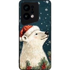 OPPO Find X5 Case Hülle - Silikon schwarz Christmas 25 Bear