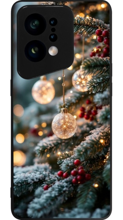 OPPO Find X5 Case Hülle - Silikon schwarz Christmas 25 Xmas Decorated Tree