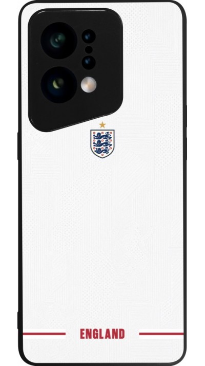 OPPO Find X5 Case Hülle - Silikon schwarz England 2026 personalisierbares Fussballtrikot