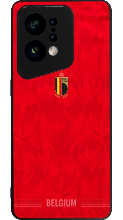 OPPO Find X5 Case Hülle - Silikon schwarz Belgien 2026 personalisierbares Fussballtrikot