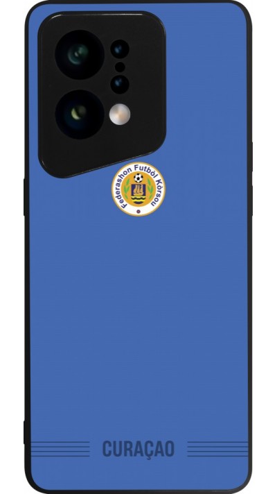 OPPO Find X5 Case Hülle - Silikon schwarz Curaçao 2026 personalisierbares Fussballtrikot