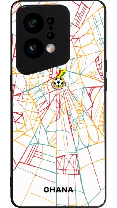 OPPO Find X5 Case Hülle - Silikon schwarz Ghana 2026 personalisierbares Fussballtrikot