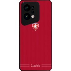 OPPO Find X5 Case Hülle - Silikon schwarz Tschechische Republik 2026 personalisierbares Fussballtrikot