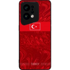 Coque OPPO Find X5 - Silicone rigide noir Maillot de football Turquie 2026 personnalisable