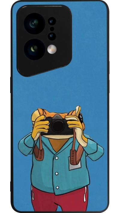 Coque OPPO Find X5 - Silicone rigide noir Frog with camera DTMF