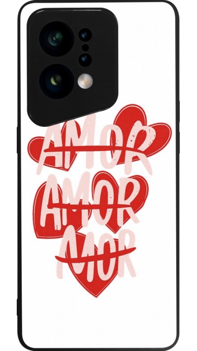 Coque OPPO Find X5 - Silicone rigide noir Saint Valentines Day 26 Amor