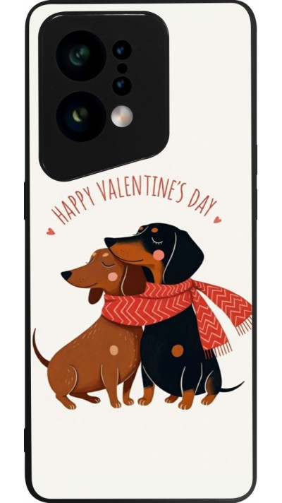 Coque OPPO Find X5 - Silicone rigide noir Saint Valentines Day 26 Happy Valentine