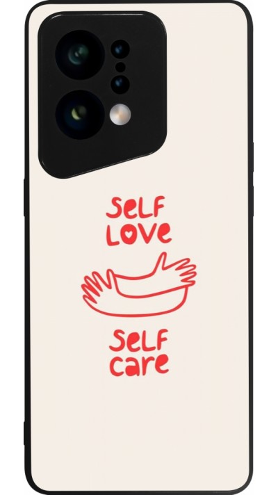 Coque OPPO Find X5 - Silicone rigide noir Saint Valentines Day 26 Self love self care