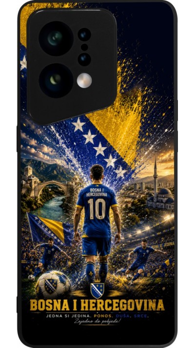 OPPO Find X5 Case Hülle - Silikon schwarz Fussball Bosnien und Herzegowina splash 2026