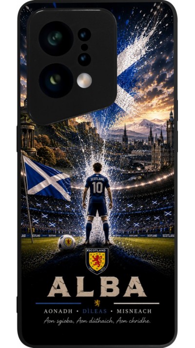 OPPO Find X5 Case Hülle - Silikon schwarz Fussball Schottland splash 2026