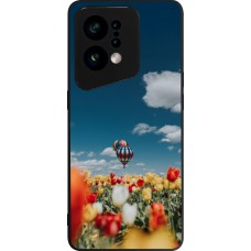 OPPO Find X5 Case Hülle - Silikon schwarz Hot air balloon Spring 2026