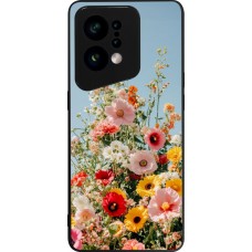 OPPO Find X5 Case Hülle - Silikon schwarz Spring flowers Spring 2026