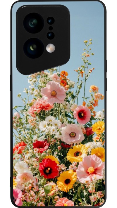 Coque OPPO Find X5 - Silicone rigide noir Spring flowers Spring 2026