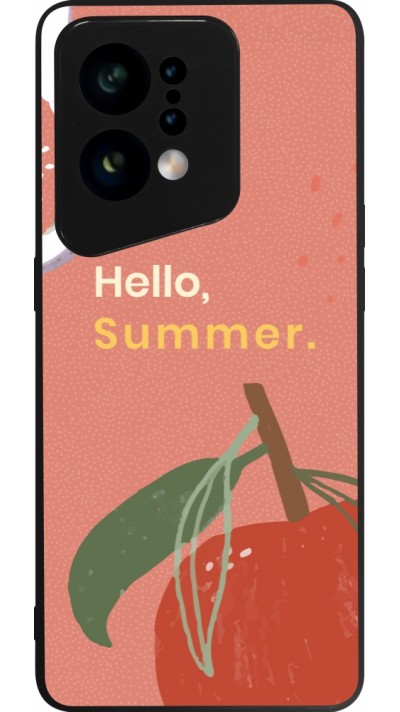 OPPO Find X5 Case Hülle - Silikon schwarz Summer 2025 Hello summer