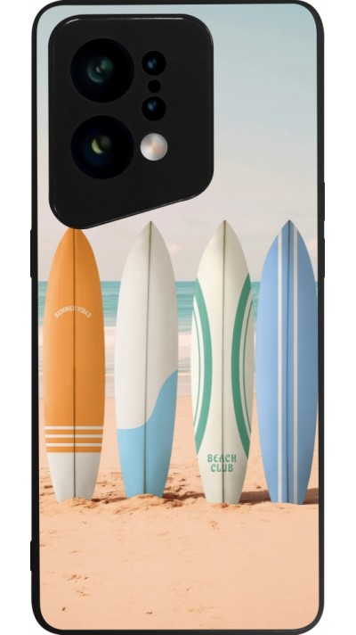 OPPO Find X5 Case Hülle - Silikon schwarz Summer surfboard 2025