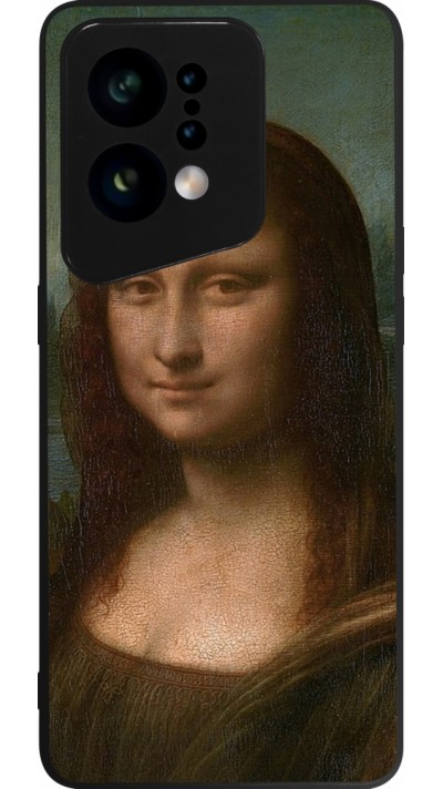 OPPO Find X5 Case Hülle - Silikon schwarz Kunstbild - Mona Lisa - Leonardo de Vinci