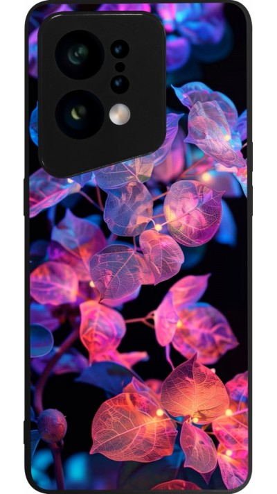 OPPO Find X5 Case Hülle - Silikon schwarz Artificial vegetation 2025