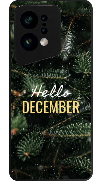 OPPO Find X5 Case Hülle - Silikon schwarz Winter 25 Winter hello december