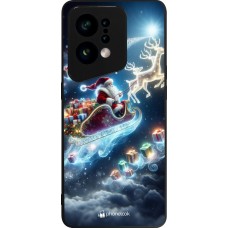 OPPO Find X5 Case Hülle - Silikon schwarz Weihnachten 2023 Verzauberter Weihnachtsmann