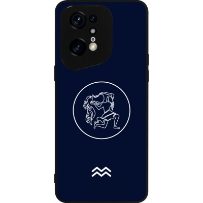 OPPO Find X5 Pro Case Hülle - Silikon schwarz Astrologie Wassermann