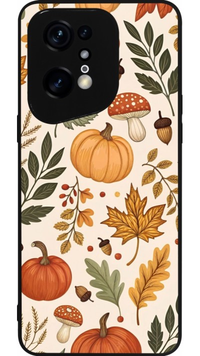 OPPO Find X5 Pro Case Hülle - Silikon schwarz Autumn 25 Autumn pattern