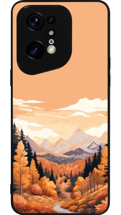 OPPO Find X5 Pro Case Hülle - Silikon schwarz Autumn 25 Mountains