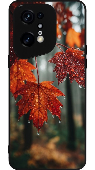 OPPO Find X5 Pro Case Hülle - Silikon schwarz Autumn 25 Rain