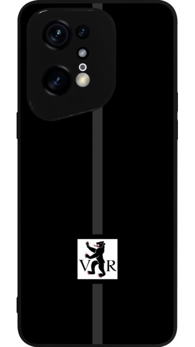 Coque OPPO Find X5 Pro - Silicone rigide noir Canton AR noir