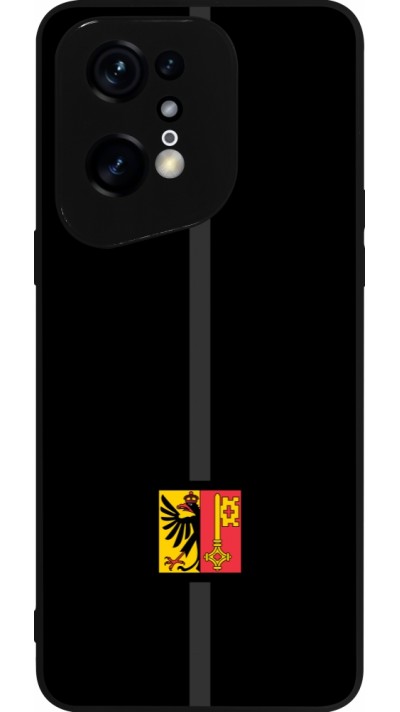 Coque OPPO Find X5 Pro - Silicone rigide noir Canton GE noir