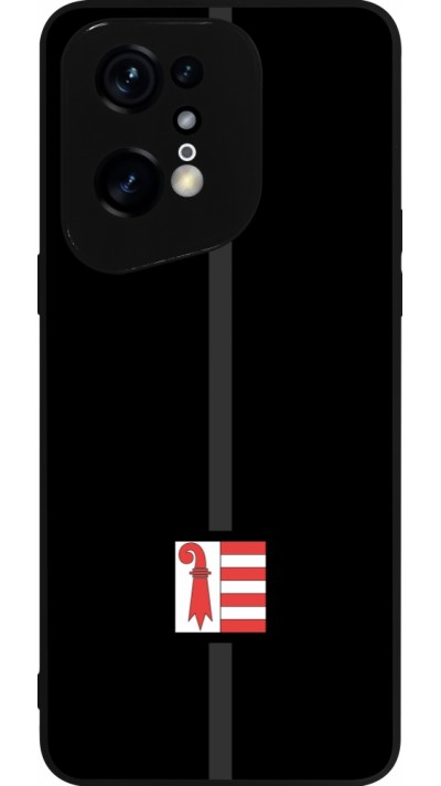 Coque OPPO Find X5 Pro - Silicone rigide noir Canton JU noir
