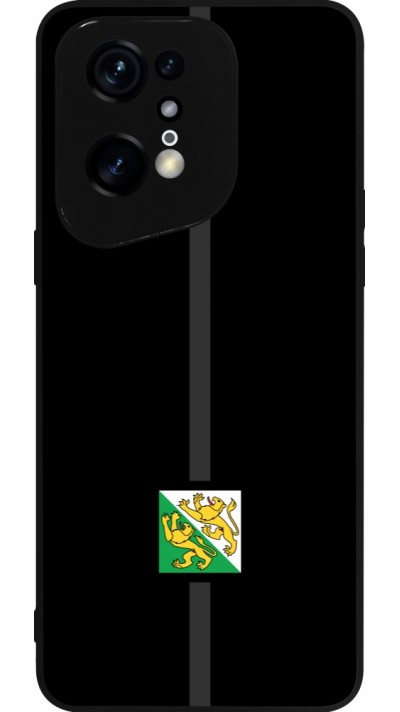 Coque OPPO Find X5 Pro - Silicone rigide noir Canton TG noir