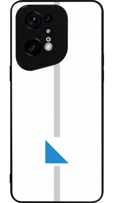 Coque OPPO Find X5 Pro - Silicone rigide noir Canton ZH blanc