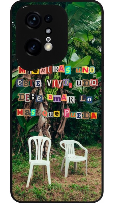 OPPO Find X5 Pro Case Hülle - Silikon schwarz Chairs DTMF