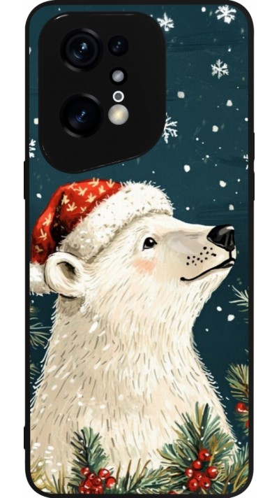 OPPO Find X5 Pro Case Hülle - Silikon schwarz Christmas 25 Bear