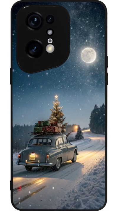 OPPO Find X5 Pro Case Hülle - Silikon schwarz Christmas 25 Car with Tree Xmas