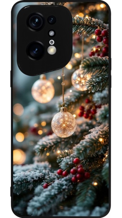 OPPO Find X5 Pro Case Hülle - Silikon schwarz Christmas 25 Xmas Decorated Tree