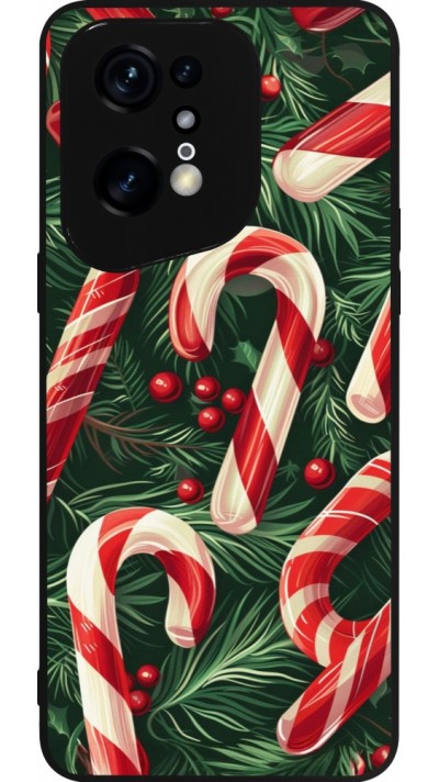 OPPO Find X5 Pro Case Hülle - Silikon schwarz Christmas 25 Xmas Stick