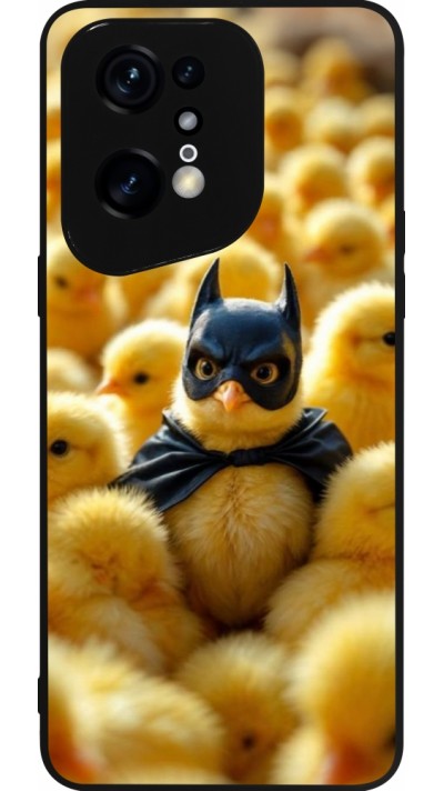 OPPO Find X5 Pro Case Hülle - Silikon schwarz Easter 2026 Chicken Batman