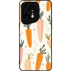 OPPO Find X5 Pro Case Hülle - Silikon schwarz Easter 2026 Illustration carrots
