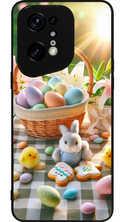 OPPO Find X5 Pro Case Hülle - Silikon schwarz Ostern 2025 Osterkorb