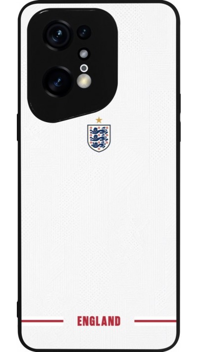 OPPO Find X5 Pro Case Hülle - Silikon schwarz England 2026 personalisierbares Fussballtrikot