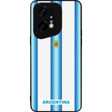 OPPO Find X5 Pro Case Hülle - Silikon schwarz Argentinien 2026 personalisierbares Fussballtrikot