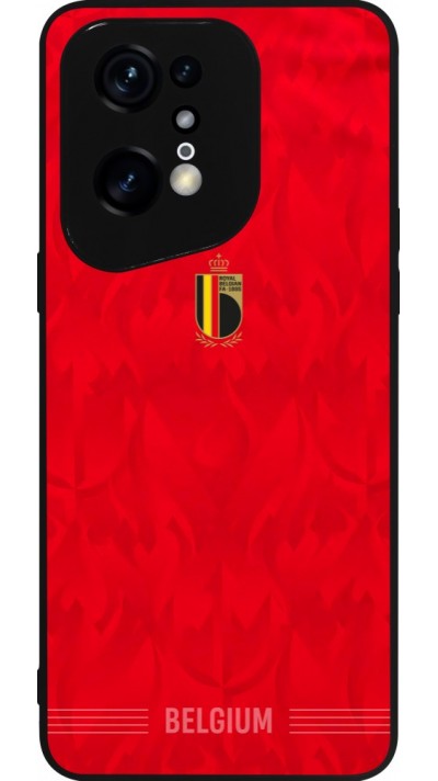 OPPO Find X5 Pro Case Hülle - Silikon schwarz Belgien 2026 personalisierbares Fussballtrikot