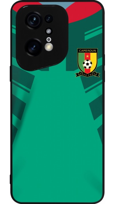 OPPO Find X5 Pro Case Hülle - Silikon schwarz Kamerun 2022 personalisierbares Fussballtrikot