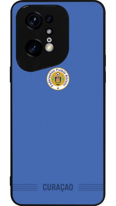 OPPO Find X5 Pro Case Hülle - Silikon schwarz Curaçao 2026 personalisierbares Fussballtrikot