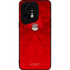 OPPO Find X5 Pro Case Hülle - Silikon schwarz Ägypten 2026 personalisierbares Fussballtrikot