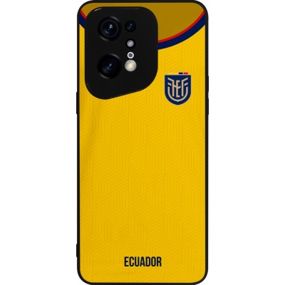 OPPO Find X5 Pro Case Hülle - Silikon schwarz Ecuador 2022 Fußballtrikot