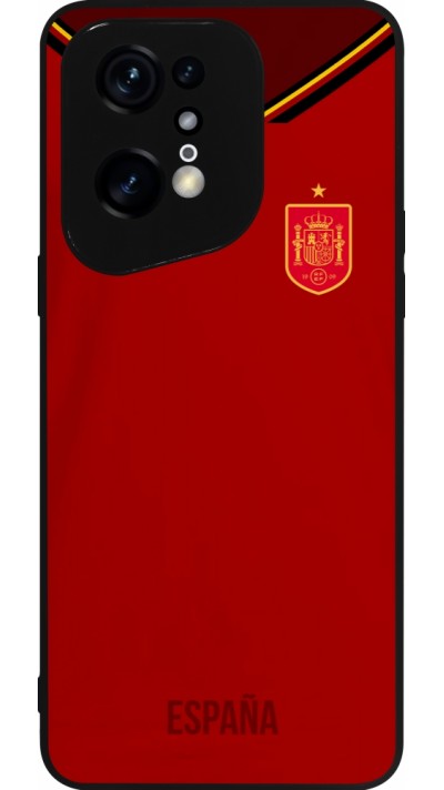 OPPO Find X5 Pro Case Hülle - Silikon schwarz Spanien 2022 personalisierbares Fußballtrikot