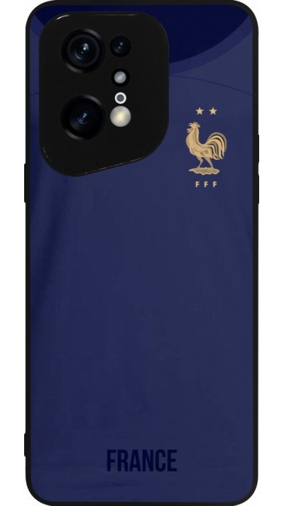 OPPO Find X5 Pro Case Hülle - Silikon schwarz Frankreich 2022 personalisierbares Fussballtrikot