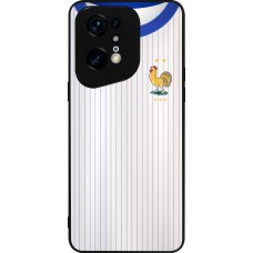 OPPO Find X5 Pro Case Hülle - Silikon schwarz Frankreich Away personalisierbares Fussballtrikot